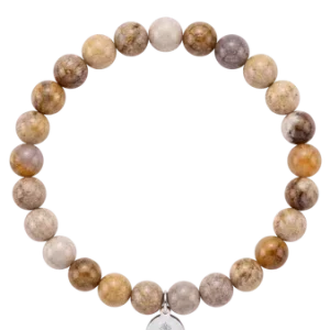Korallen Jade Perlenarmband